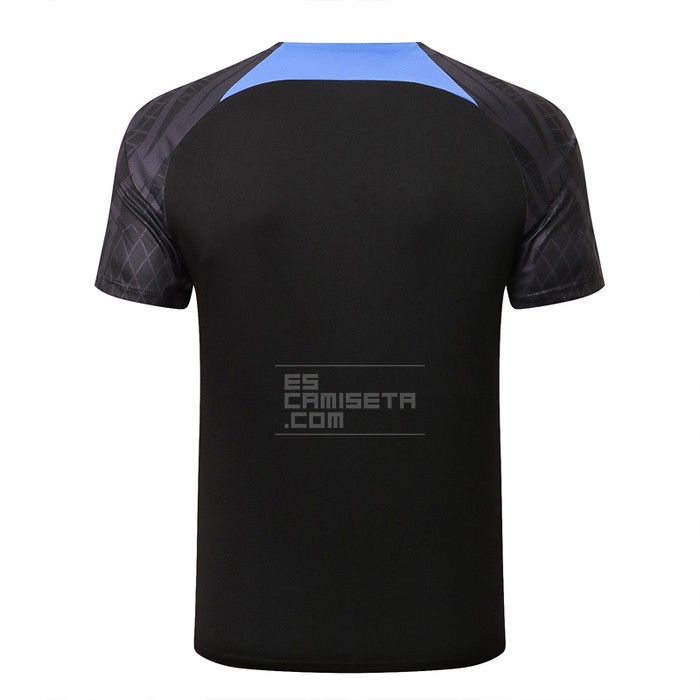 Camiseta de Entrenamiento Paris Saint-Germain Jordan 22-23 Negro y Azul - Haga un click en la imagen para cerrar